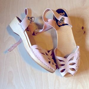 Hasbeens Lacy Platform Sandal Size 40 US 10 Pink